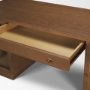 71718-AB - Winsford Two-Tone Oak Writing Desk w/ Glass Doors
