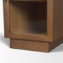 71718-AB - Winsford Two-Tone Oak Writing Desk w/ Glass Doors