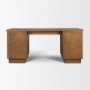 71718-AB - Winsford Two-Tone Oak Writing Desk w/ Glass Doors