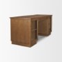 71718-AB - Winsford Two-Tone Oak Writing Desk w/ Glass Doors