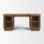 71718-AB - Winsford Two-Tone Oak Writing Desk w/ Glass Doors