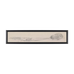 Landscape in Graphite No.2 by Mercana Studio Textured Framed Artwork Matted