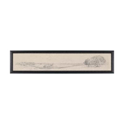 16300 - Landscape in Graphite No.2 by Mercana Studio Textured Framed Artwork Matted