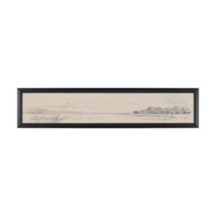 Landscape in Graphite No.3 by Mercana Studio Textured Framed Artwork Matted