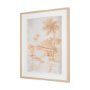 16286 - Palm Spring II by Mercana Studio Hand-Embellished Framed Artwork Matted under Glass