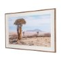 16293 - Namibia Tree in Desert by Richard Silver Textured Framed Photo Print Matted under Glass