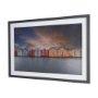 16294 - Waterfront of Alesund, Norway by Richard Silver Textured Framed Photo Print Matted under Glass