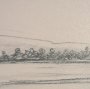 16299 - Landscape in Graphite No.1 by Mercana Studio Textured Framed Artwork Matted