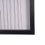 16320 - Black Reeds Yellow Abstract by Cats And Dogs Hand-Embellish Textured Framed Artwork Matt under Glass