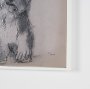 16324 - White Scottie by Mercana Studio Hand-Embellished Framed Artwork Matted under Glass