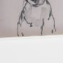 16331 - English Bull Terrier by Mercana Studio Hand-Embellished Framed Artwork Matted under Glass