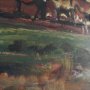 16342 - Exmoor Ponies by Sir Alfred Munnings Hand-Embellished Framed Artwork Matted under Glass