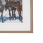 16343 - Prospector with Burros by LaVerne Nelson Black Hand-Embellished Framed Artwork Matted under Glass
