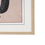 16348 - Abstract Golden Plant by Sharyn Bursic Hand-Embellished Textured Framed Artwork Matted under Glass