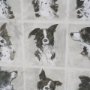 16350 - A Dogs Many Faces by Mercana Studio Hand-Embellished Framed Artwork Matted under Glass
