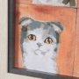 16351 - A Cats Many Faces by Mercana Studio Hand-Embellished Framed Artwork Matted under Glass