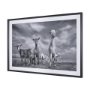 16360 - Curious Farm Goats by Novica Stankovic Hand-Embellished Textured Framed Artwork Matted under Glass