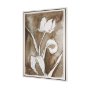 102843-FL - Tulip Bloom V by Mercana Studio Hand-Embellished Textured Framed Canvas Artwork