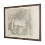 102854-FL - Figure Study: Equine Form I by Mercana Studio Hand-Embellished Textured Framed Canvas Artwork