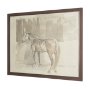 102855-FL - Figure Study: Equine Form II by Mercana Studio Hand-Embellished Textured Framed Canvas Artwork