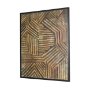 102859-FL - Bronze Geometry I by Mercana Studio Hand-Embellished Textured Framed Canvas Artwork