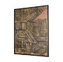 102860-FL - Bronze Geometry II by Mercana Studio Hand-Embellished Textured Framed Canvas Artwork