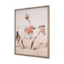 102861-FL - Indian Rider by LaVerne Nelson Black Hand-Embellished Textured Framed Canvas Artwork