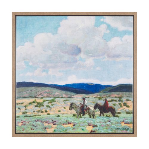102863-FL - In the Foothills by Ernest Martin Hennings Hand-Embellished Textured Framed Canvas Artwork