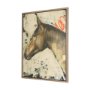 102867-FL - In Profile 2 by Sarah Helser Hand-Embellished Textured Framed Canvas Artwork