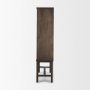 71417 - Truss Dark Brown Wood 6 Door Tall Cabinet