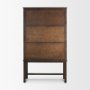71417 - Truss Dark Brown Wood 6 Door Tall Cabinet