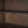 71417 - Truss Dark Brown Wood 6 Door Tall Cabinet