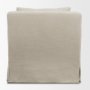71779 - Ellington Slipcovered Slope Arm Accent Chair | 3 Seater | Cream Fabric