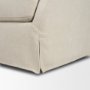 71779 - Ellington Slipcovered Slope Arm Accent Chair | 3 Seater | Cream Fabric