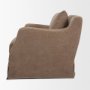 71780 - Ellington Slipcovered Slope Arm Accent Chair | 3 Seater | Stonewashed Latte Fabric