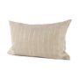 69424-CFD -Danika 13 x 21 Beige and Gold Fabric Pillow Cover w/Down Filler