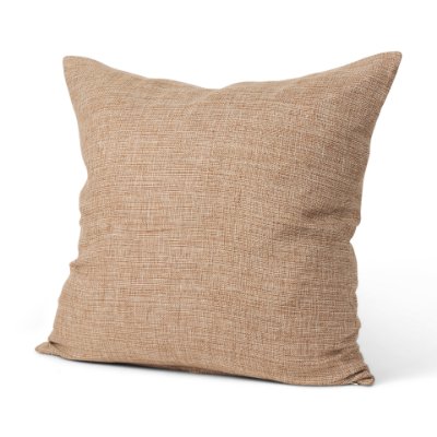 70330-CFD -Jacklyn Brown Linen Square Pillow Cover w/Down Filler