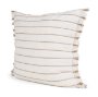 71444-CFNA -Willow 20x20 Square Cream w/ Camel Stripes Pillow Cover w/Non-Allergen Filler