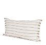 71445-CFD -Willow 14x26 Lumbar Cream w/ Camel Stripes Decorative Pillow Cover