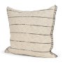 71447-CFD -Lyle 20x20 Square Oatmeal w/ Black Stripes Decorative Pillow Cover