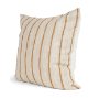 71461-CFD -Merrick 22x22 Square Natural Beige w/ Orange Stripes Decorative Pillow