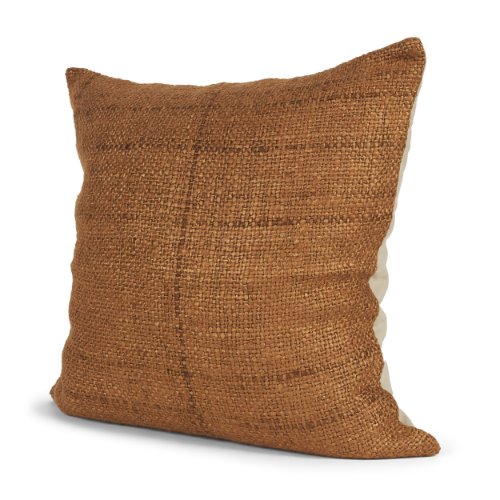 71466-CFNA -Lowen 22x22 Square Copper Rust Woven Pillow Cover w/Non-Allergen Filler