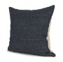 71468-CFNA -Lowen 22x22 Square Navy Woven Pillow Cover w/Non-Allergen Filler