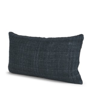 Lowen 14x26 Lumbar Navy Woven Pillow Cover w/Down Filler