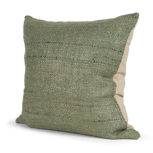 71472-CFD -Lowen 22x22 Square Silver Sage Woven Pillow Cover w/Down Filler