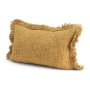 71533-CFNA -Kambal 13x21 Mustard Cotton Pillow Cover w/Non-Allergen Filler
