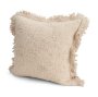 71539-CFNA -Kambal 20x20 Light Beige Cotton Pillow Cover w/Non-Allergen Filler