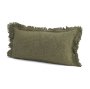 71544-CFD -Kambal 14x26 Evergreen Cotton Pillow Cover w/Down Filler