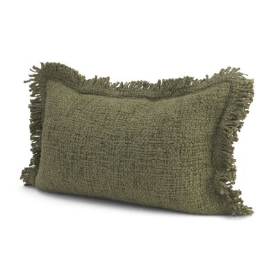 71545-CFNA -Kambal 13x21 Evergreen Cotton Pillow Cover w/Non-Allergen Filler