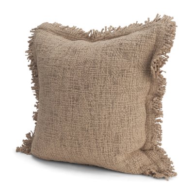 71547-CFD -Kambal 20x20 Sand Cotton Pillow Cover w/Down Filler